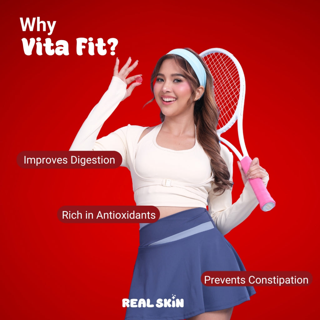 Real Skin VitaFit Apple Cider Vinegar Gummies - All Natural, FDA Approved and HALAL Certified Keto-Friendly Vitamin