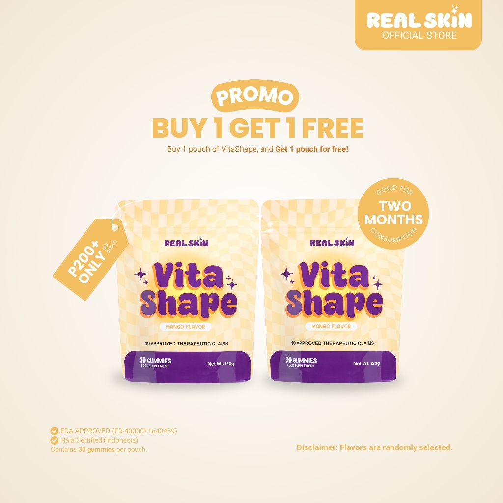 RealSkin VitaShape Gummies - Buy 1 Take 1 Pouch, 60 Pcs Total, Promotes Feminine Body, Hormone Balance, Good Quality - Vitamin