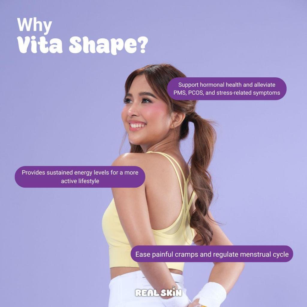 RealSkin VitaShape Gummies - Buy 1 Take 1 Pouch, 60 Pcs Total, Promotes Feminine Body, Hormone Balance, Good Quality - Vitamin