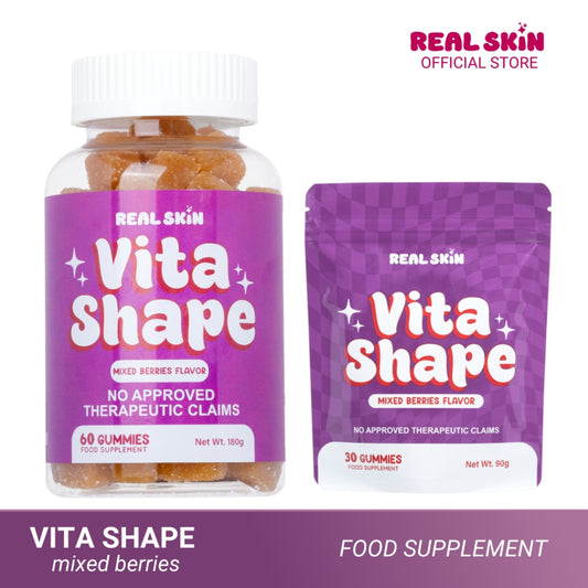 Real Skin VitaShape Gummies in Mixed Berries - All Natural and FDA Approved and HALAL certified gummies