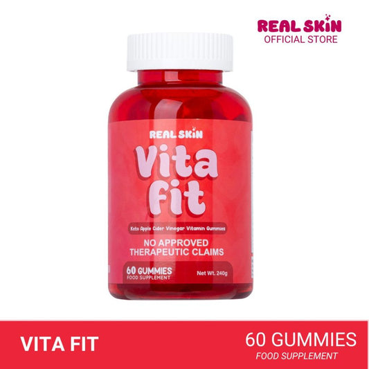 Real Skin VitaFit Apple Cider Vinegar Gummies - All Natural, FDA Approved and HALAL Certified Keto-Friendly Vitamin